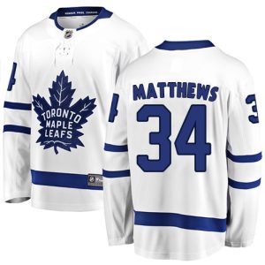 Herren Toronto Maple Leafs Eishockey Trikot Auston Matthews #34 Breakaway Weiß Fanatics Branded Auswärts